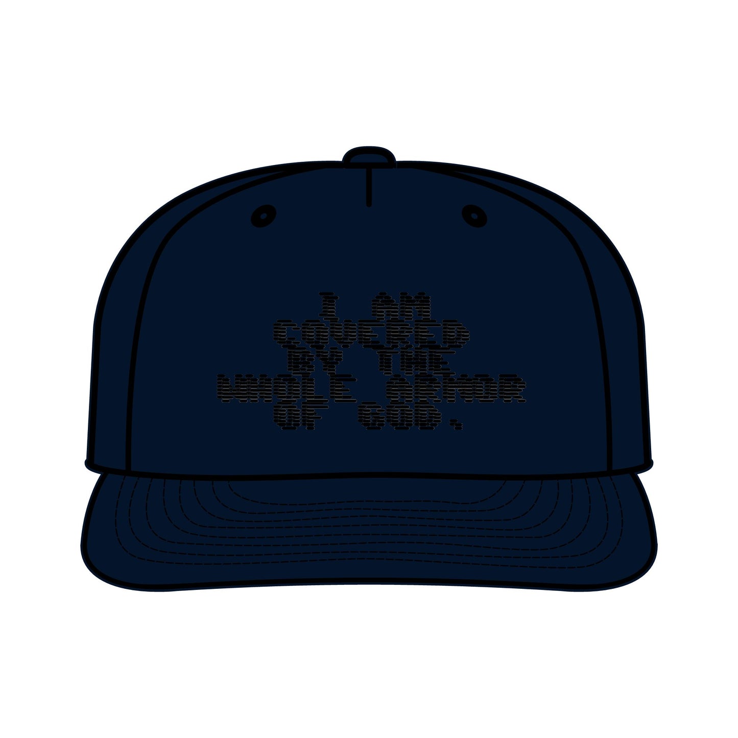 Surf Cap with I an covered by the whole armor of God