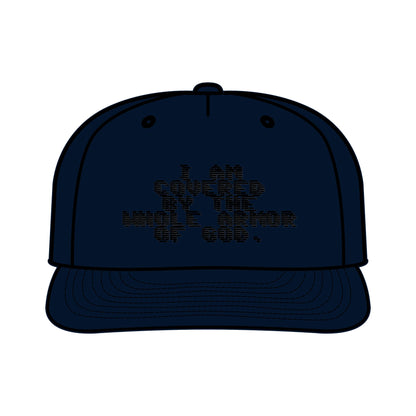 Surf Cap with I an covered by the whole armor of God
