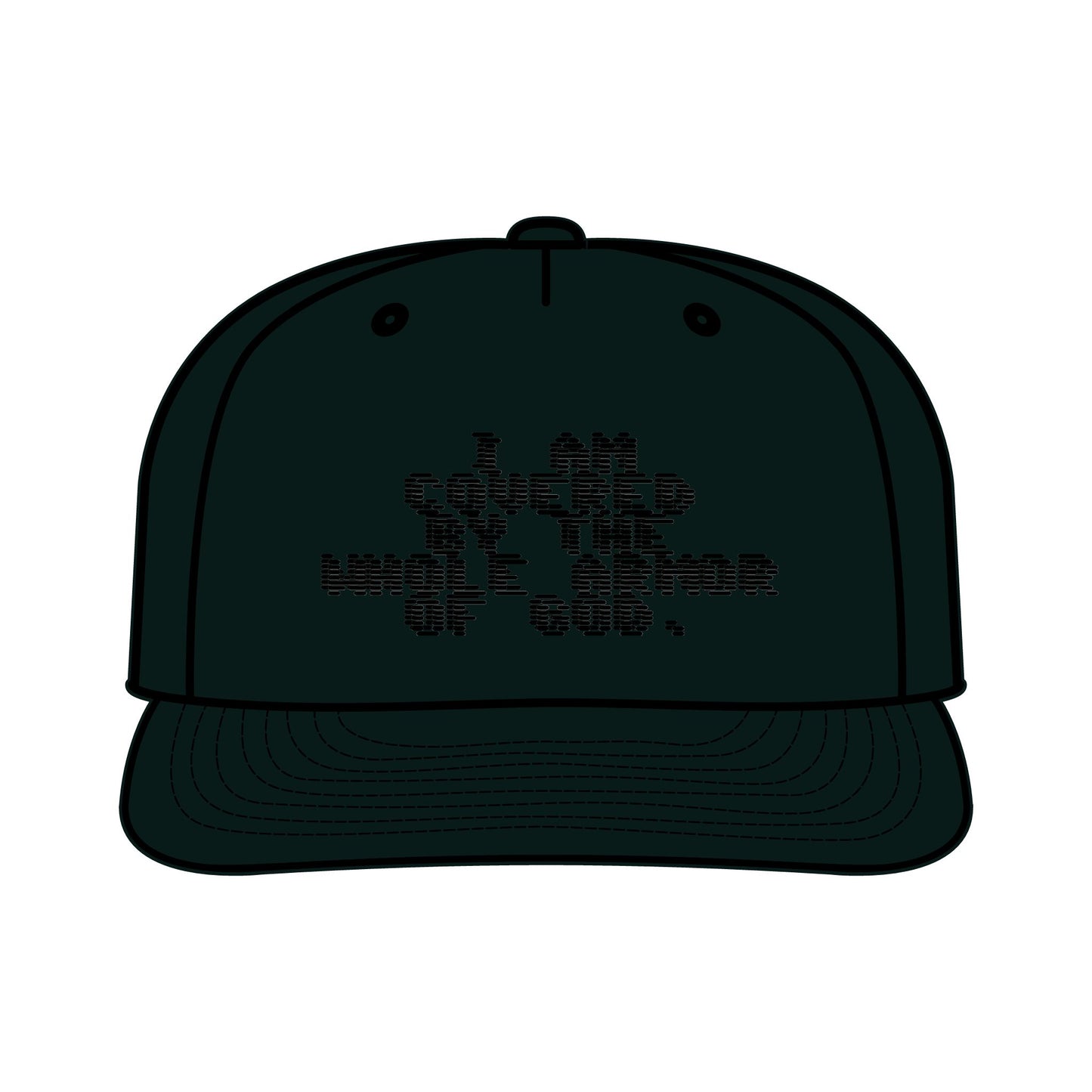 Surf Cap with I an covered by the whole armor of God