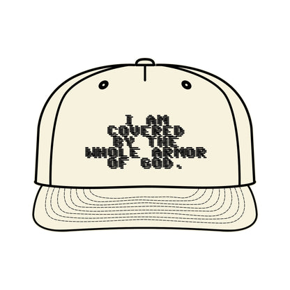 Surf Cap with I an covered by the whole armor of God