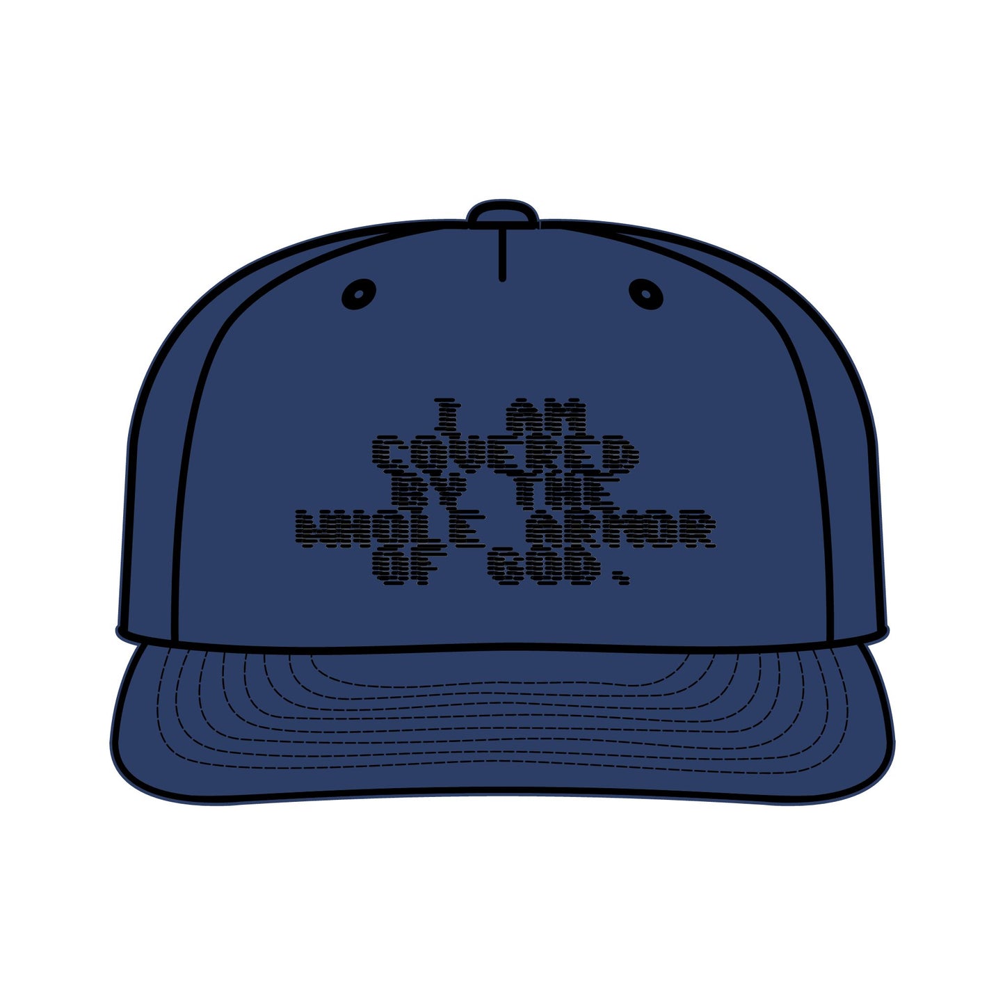 Surf Cap with I an covered by the whole armor of God