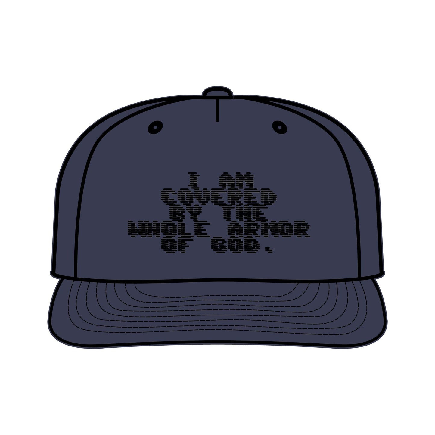 Surf Cap with I an covered by the whole armor of God