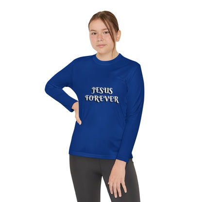 Youth Long Sleeve Tee - Jesus Forever Christian Shirt
