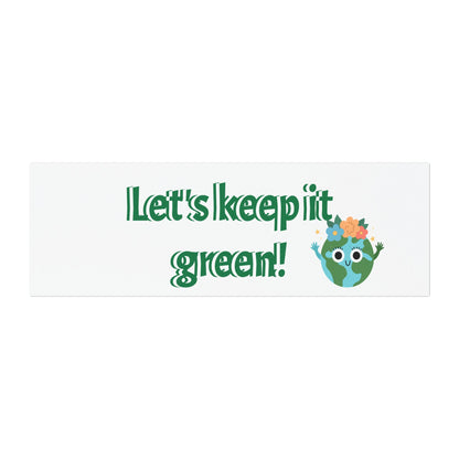 Car Magnets American Flag let's keep it green