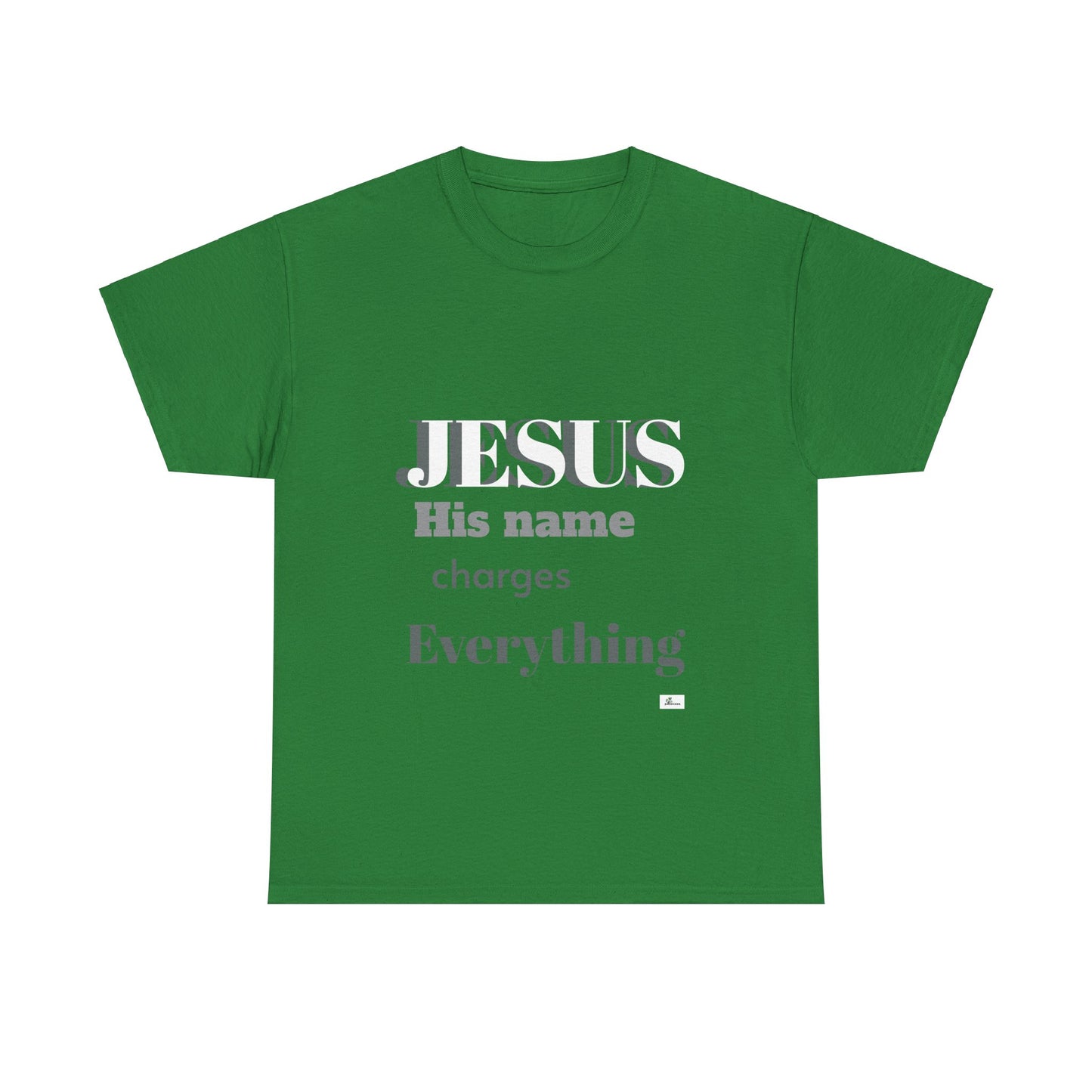 Unisex Heavy Cotton Tee. Jesus His name changes everything.  Scripture