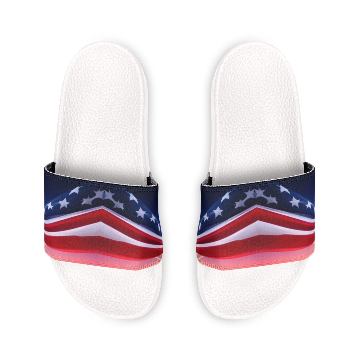 Men's PU Slide Sandal with American flag