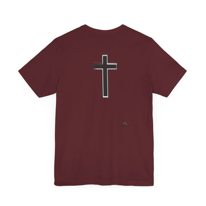 Unisex Jersey Short Sleeve Tee, Religious gift, Christian gift, Jesus did, Faith, love, Jesus saved me. Easter, His and Hers.