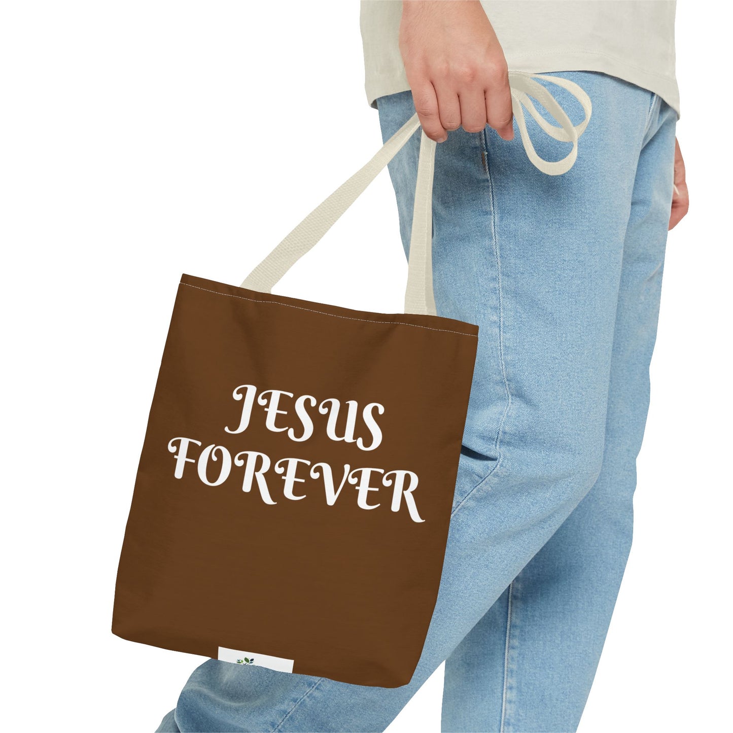 Tote Bag (AOP) with JESUS FOREVER