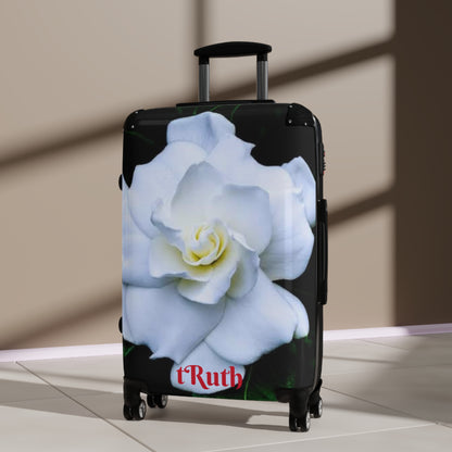 Suitcase World traveler Gardenia Flowers tRuth.