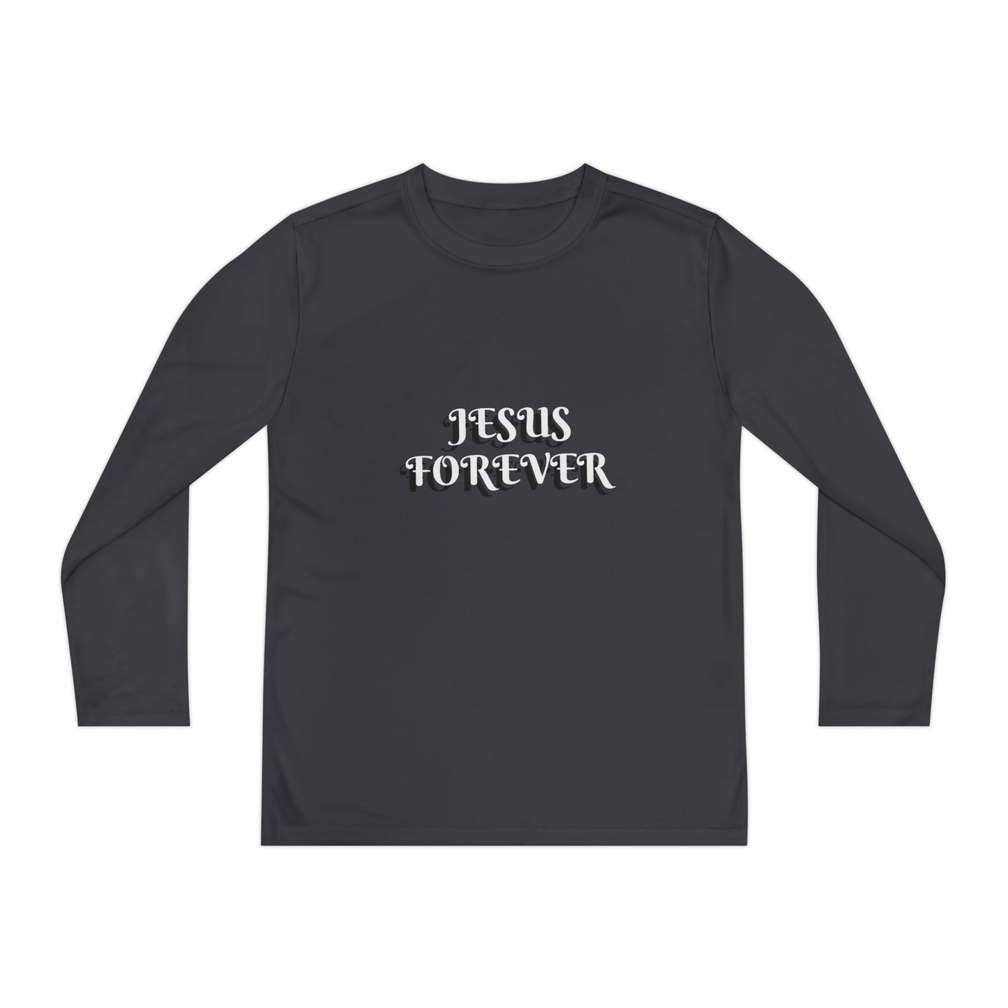 Youth Long Sleeve Tee - Jesus Forever Christian Shirt
