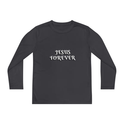 Youth Long Sleeve Tee - Jesus Forever Christian Shirt