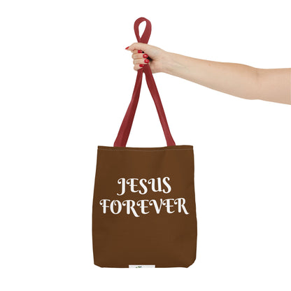 Tote Bag (AOP) with JESUS FOREVER