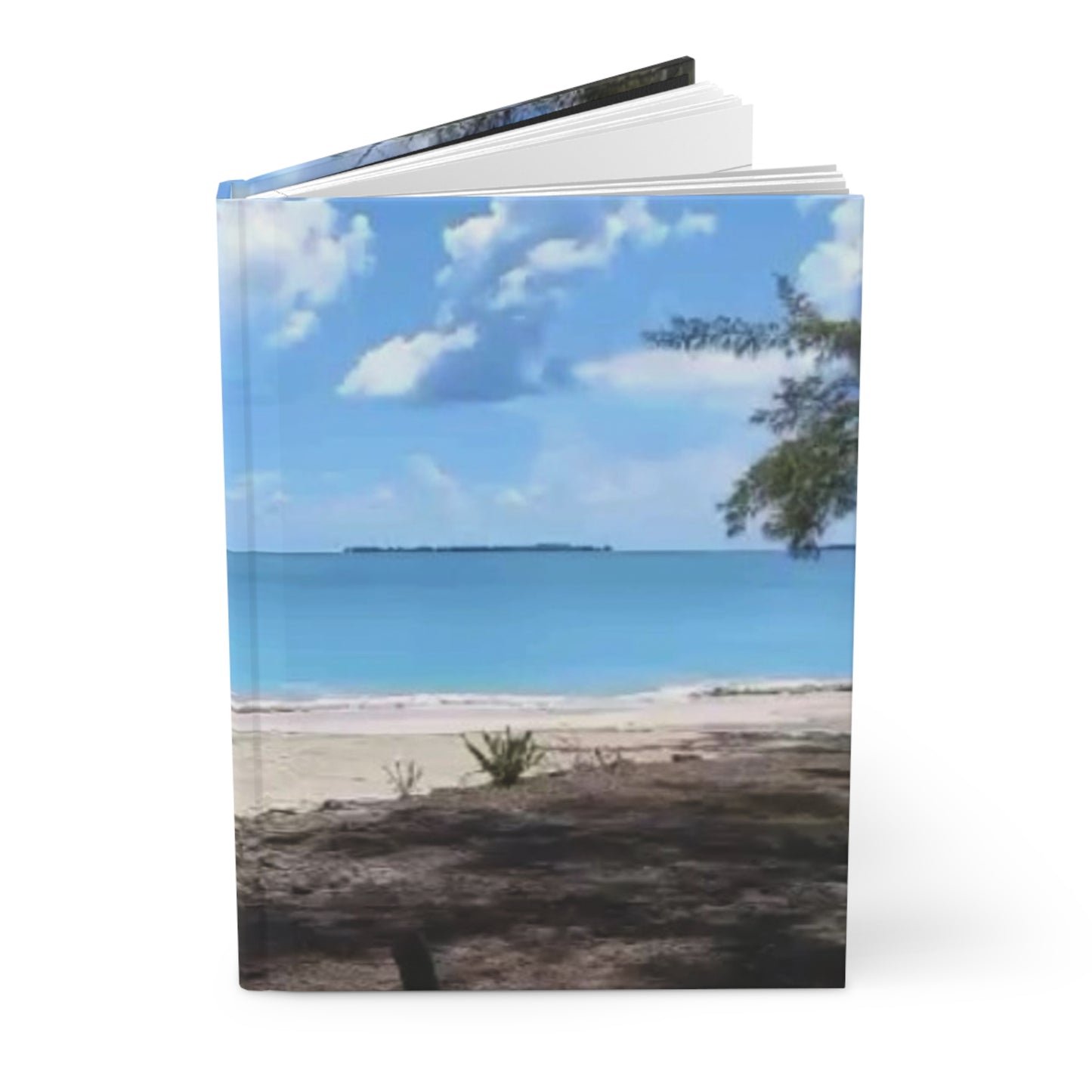 Hardcover Journal Matte Beach view