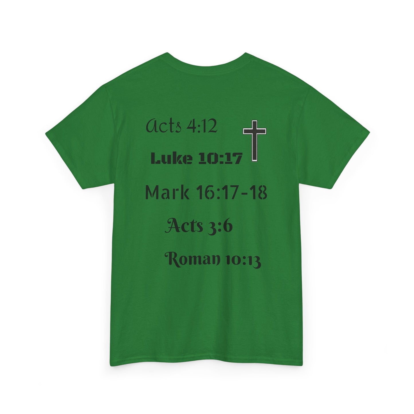 Unisex Heavy Cotton Tee. Jesus His name changes everything.  Scripture