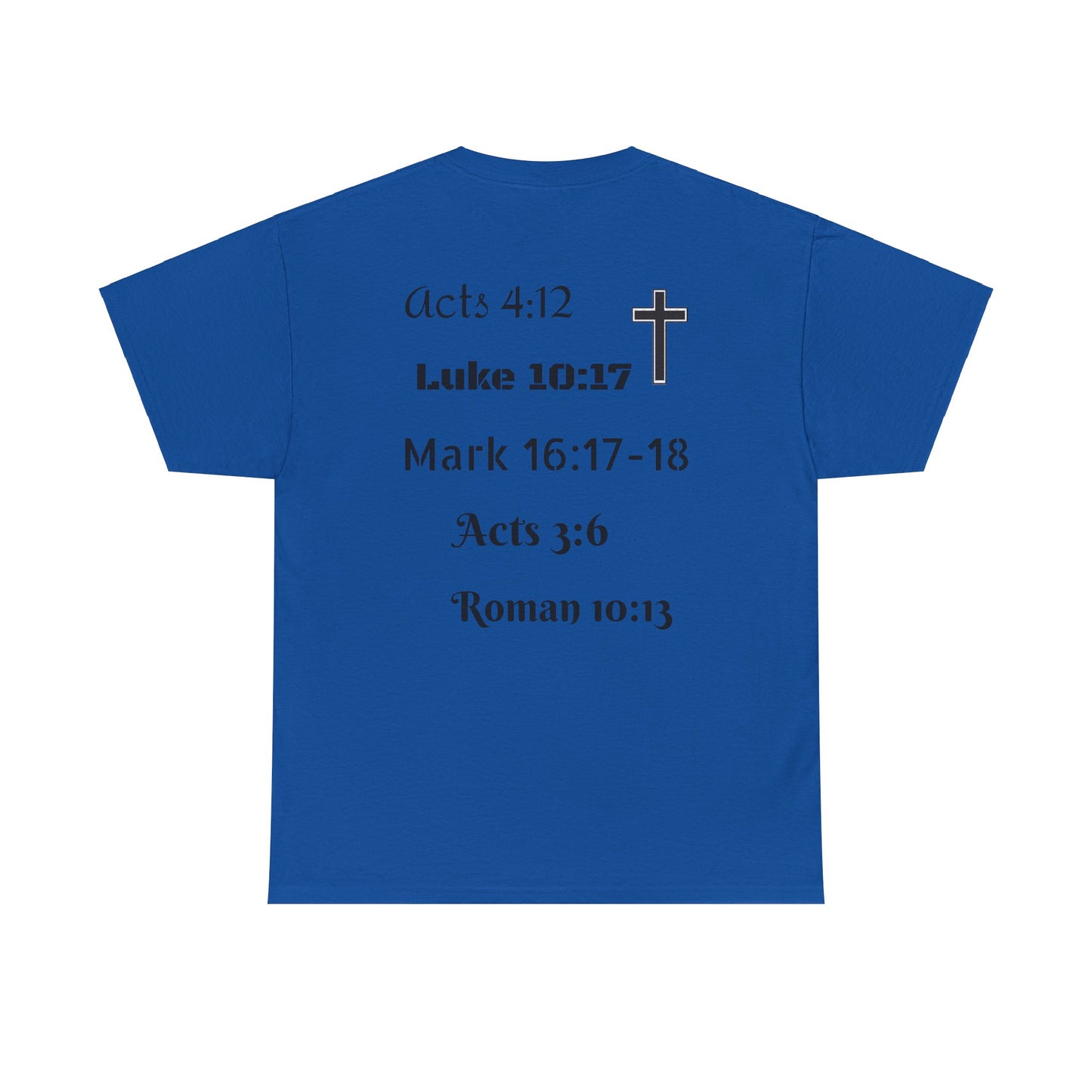 Unisex Heavy Cotton Tee. Jesus His name changes everything.  Scripture