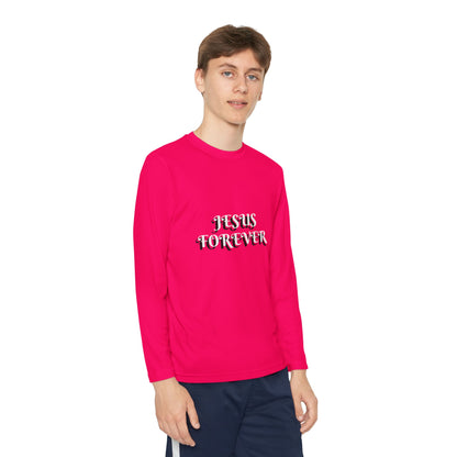 Youth Long Sleeve Tee - Jesus Forever Christian Shirt