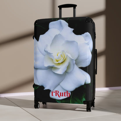 Suitcase World traveler Gardenia Flowers tRuth.