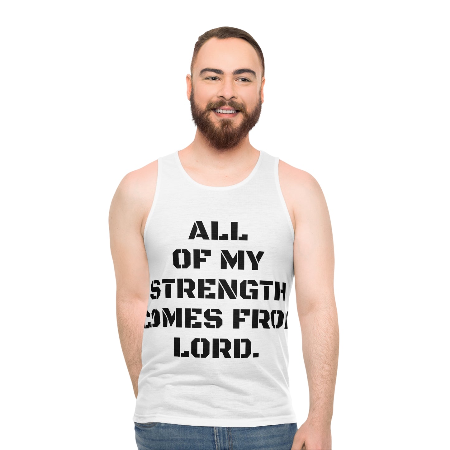 Unisex Tank Top (AOP) All my strength