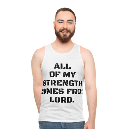 Unisex Tank Top (AOP) All my strength