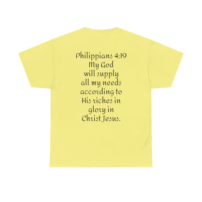 Unisex Heavy Cotton Tee. Jehovah- Jireh my God will provide.