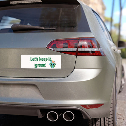 Car Magnets American Flag let's keep it green