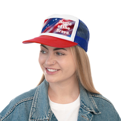 Trucker Caps American flag /Home of the Brave,