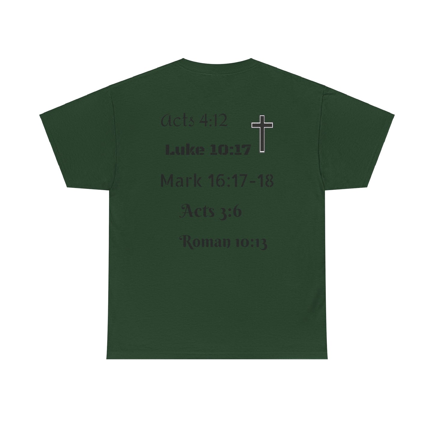 Unisex Heavy Cotton Tee. Jesus His name changes everything.  Scripture