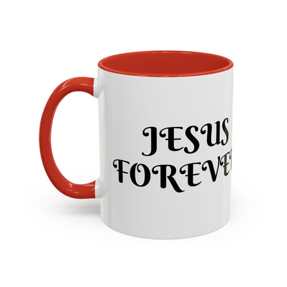 Accent Coffee Mug (11, 15oz)  JESUS FOREVER