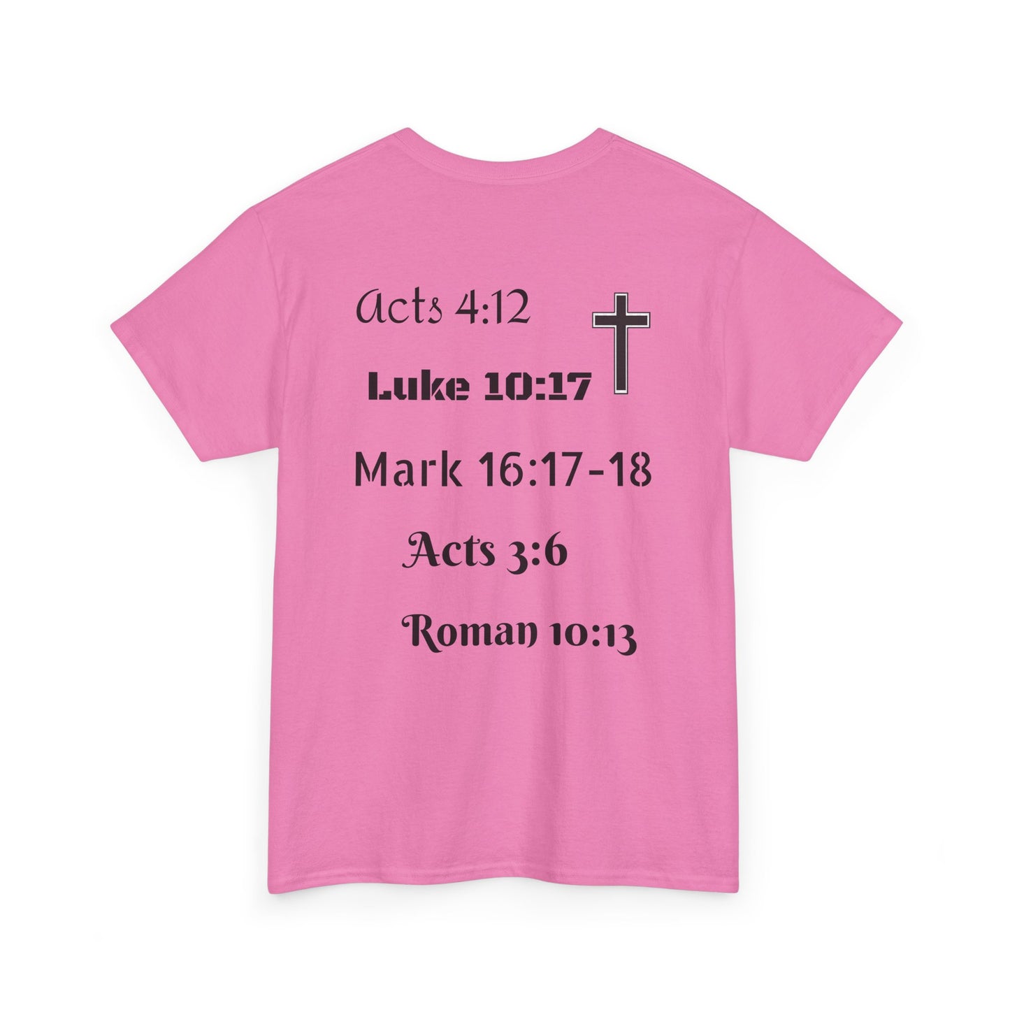 Unisex Heavy Cotton Tee. Jesus His name changes everything.  Scripture