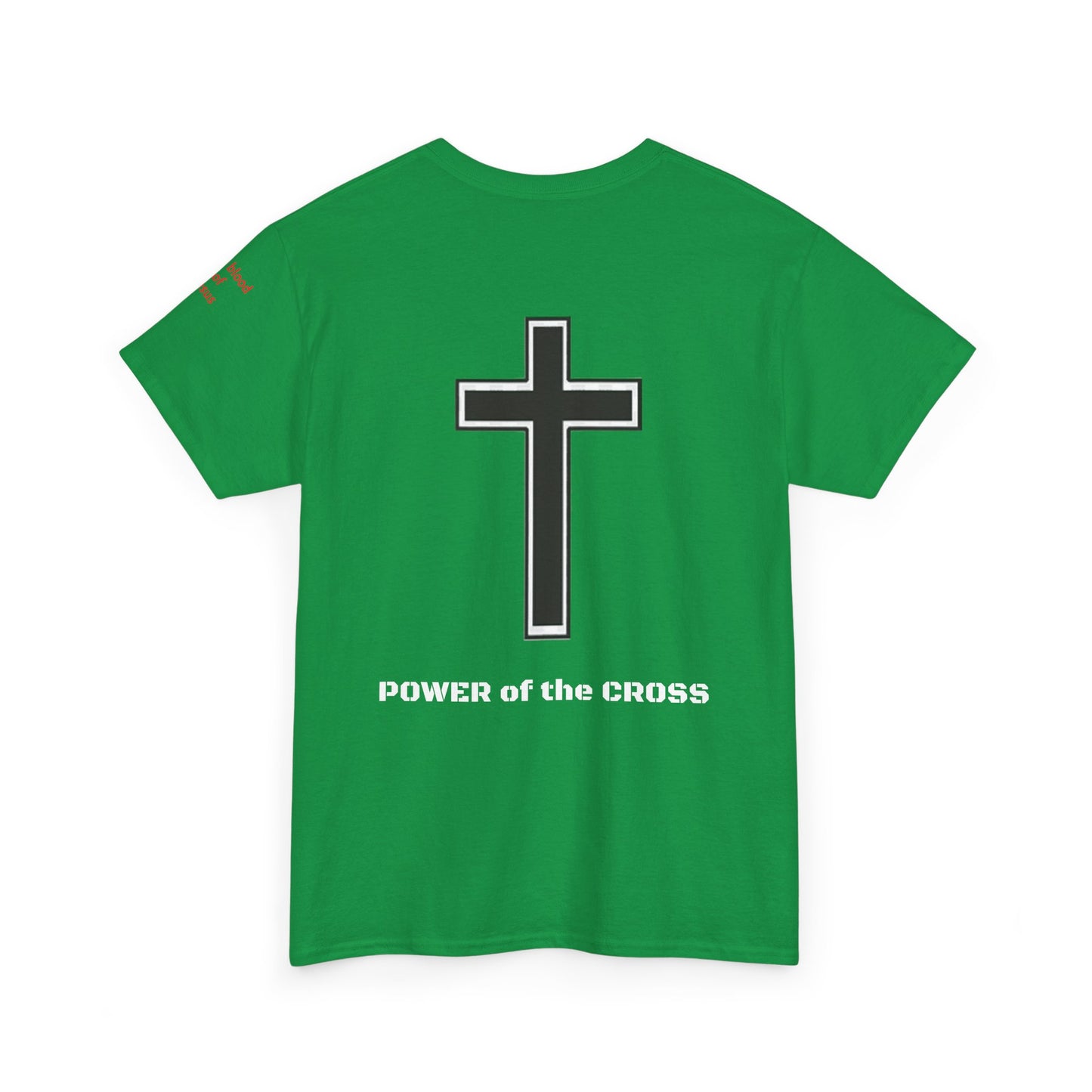 Unisex Heavy Cotton Tee. Rejoicein the lord always the blood of Jesus . Faith comes by hearing God's word.