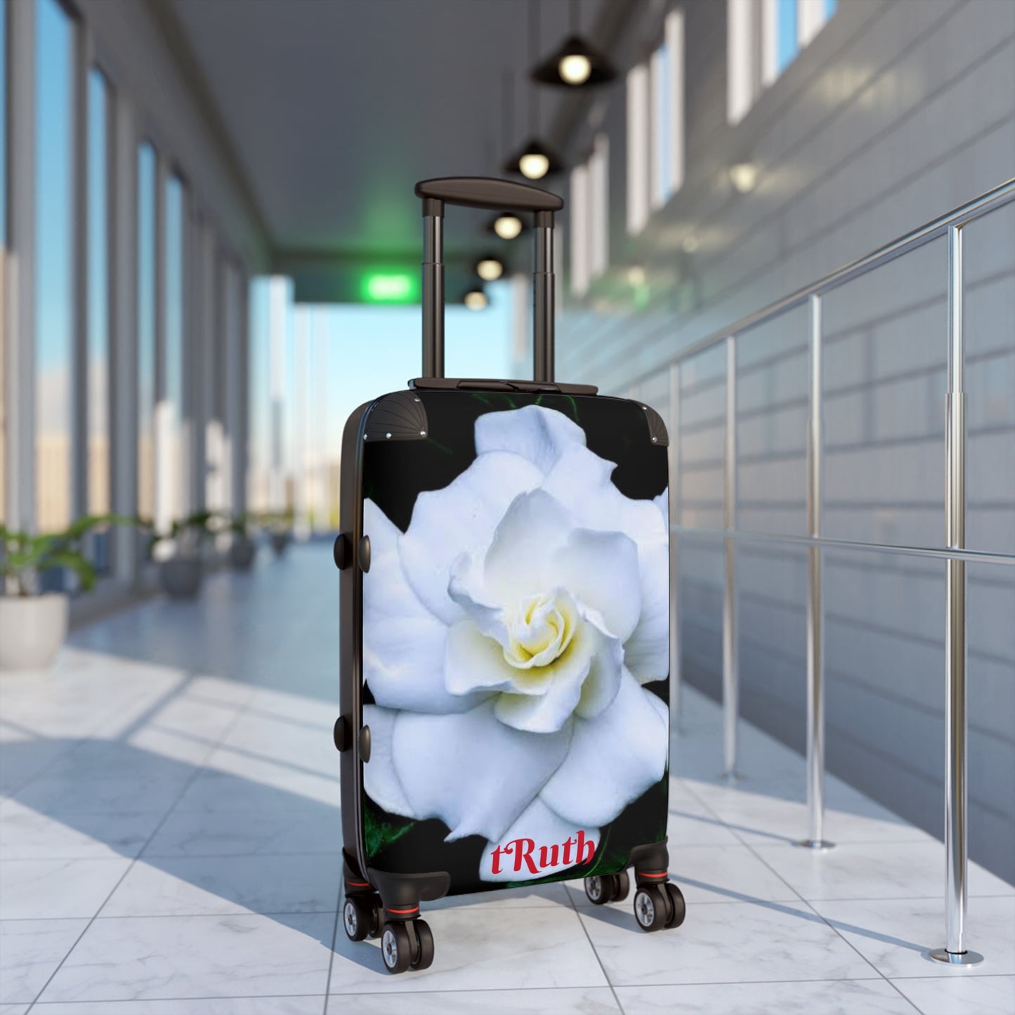 Suitcase World traveler Gardenia Flowers tRuth.