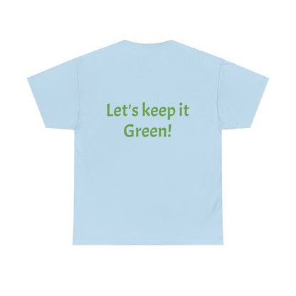 Unisex Heavy Cotton Tee Earth trending! Let's keep it green.