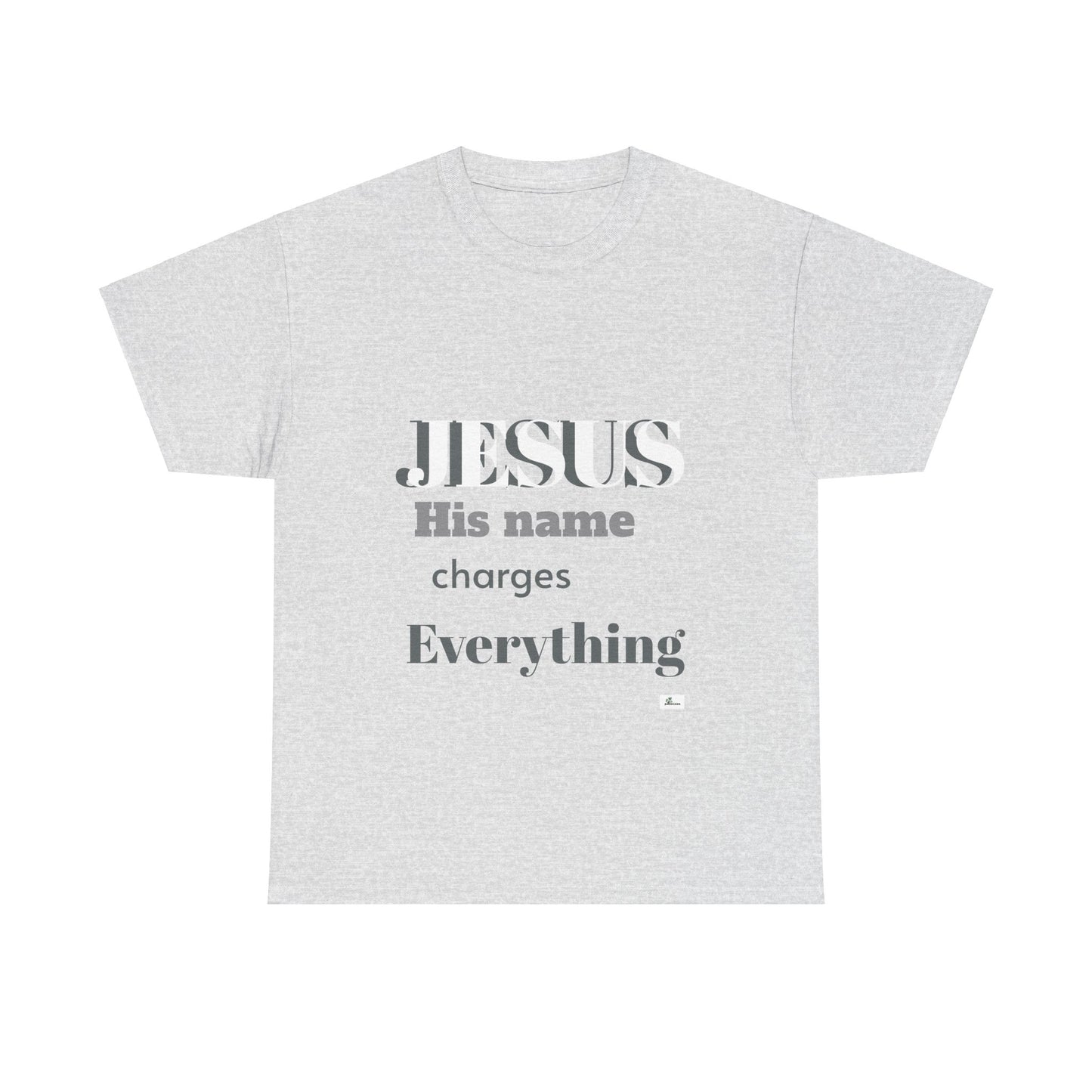 Unisex Heavy Cotton Tee. Jesus His name changes everything.  Scripture