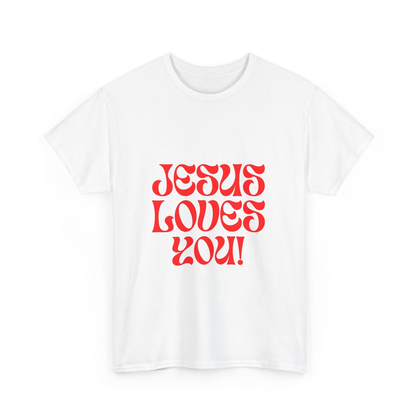 Unisex Heavy Cotton Tee. the one way to peace is through the power of the cross with words in  Black letters