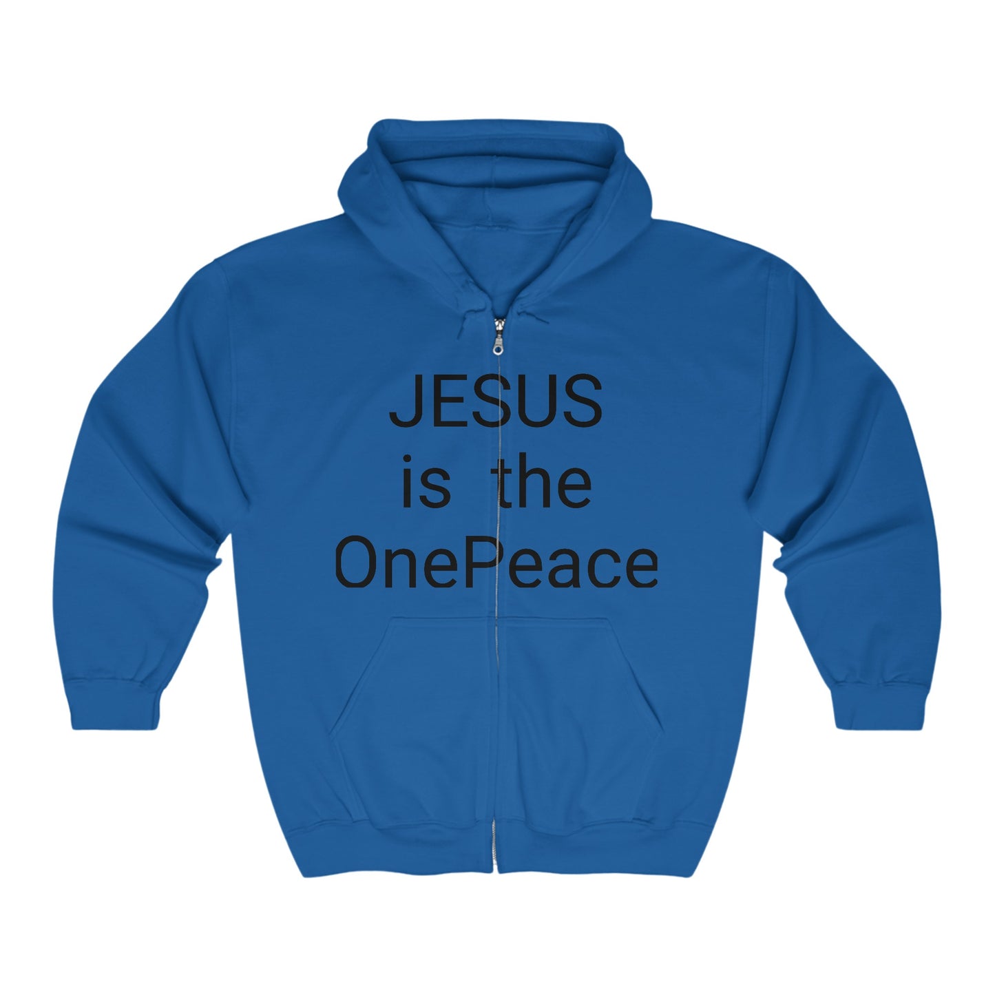 Unisex Heavy Blend™ Full Zip Hooded Sweatshirt. Jesus is the one-peace.