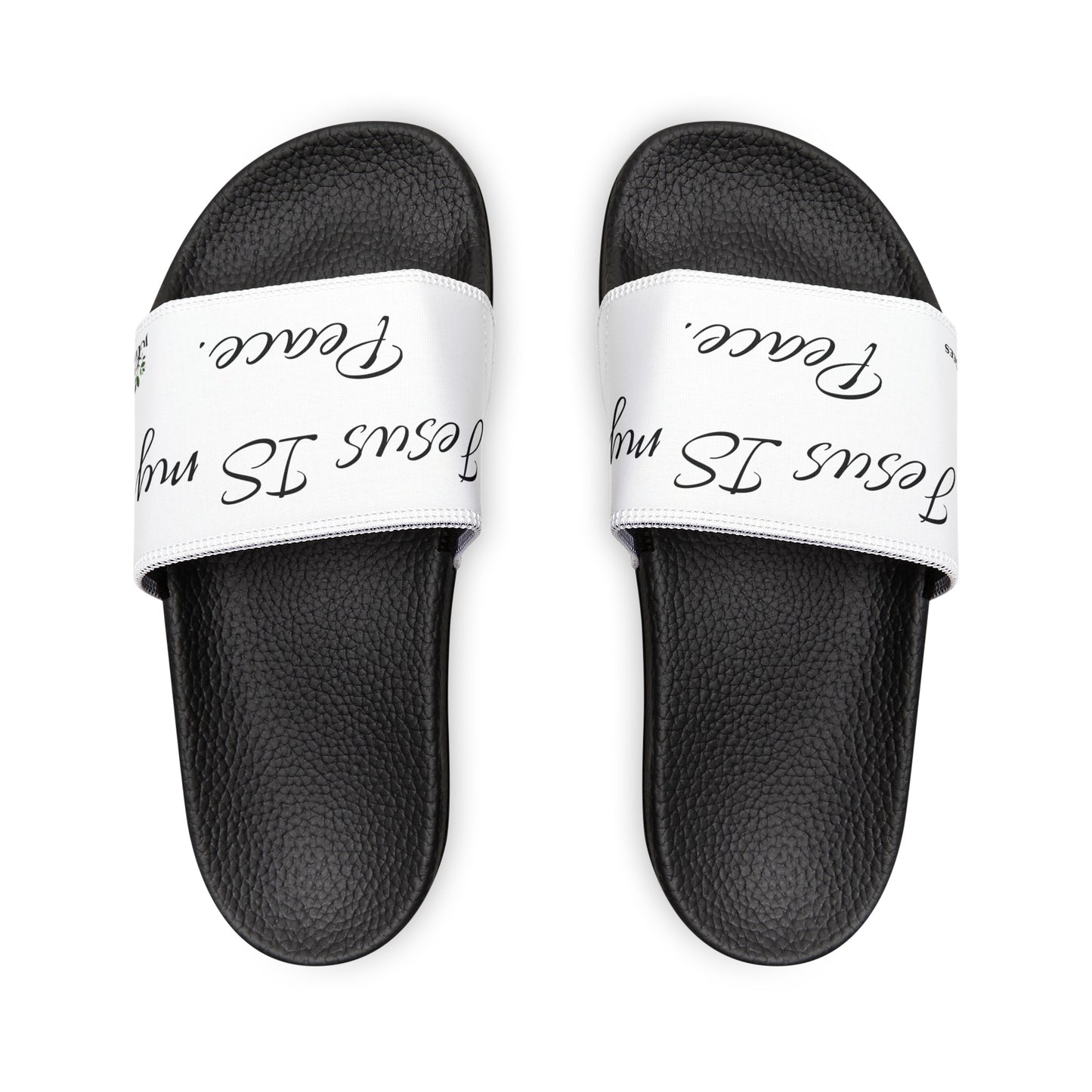 Youth PU Slide Sandals. Jesus is MY peace.