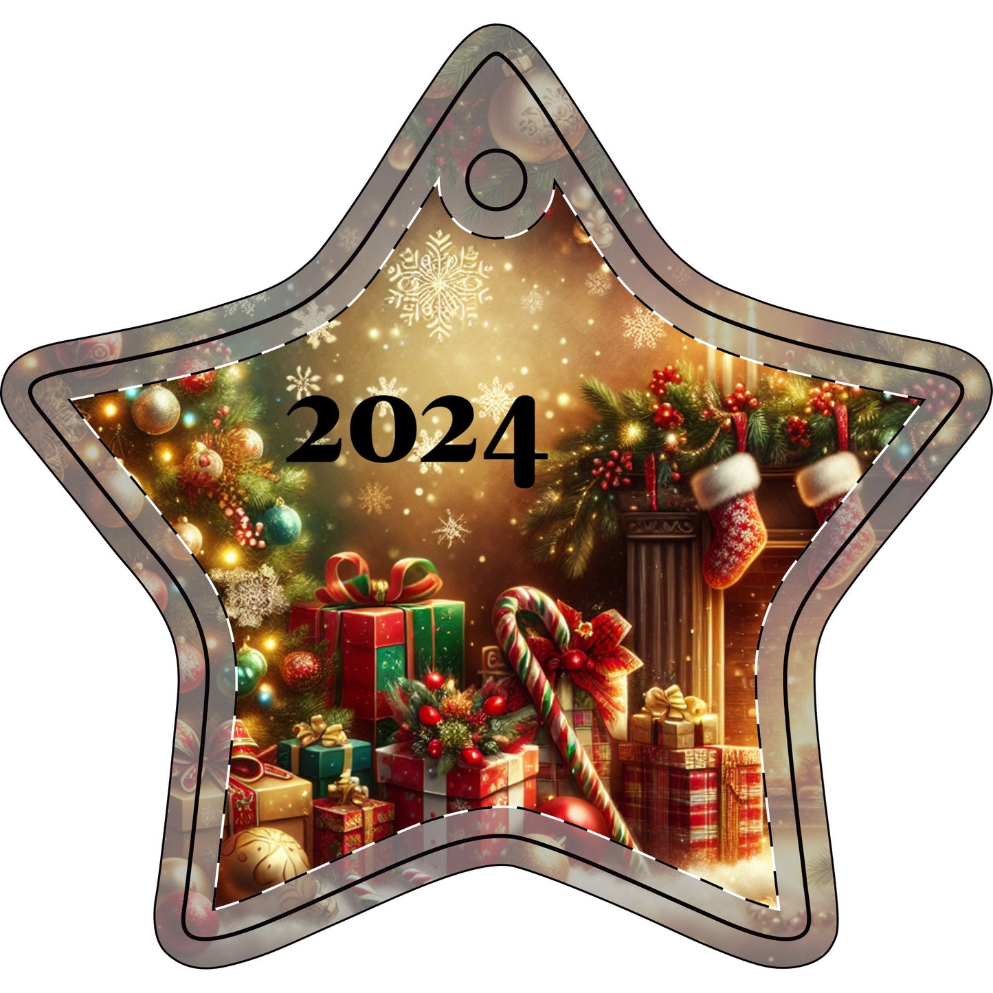 Ceramic Ornament. Christmas background