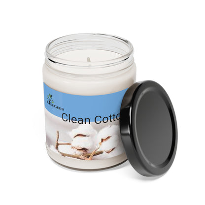 Scented Soy Candle, Clean cotton 9oz