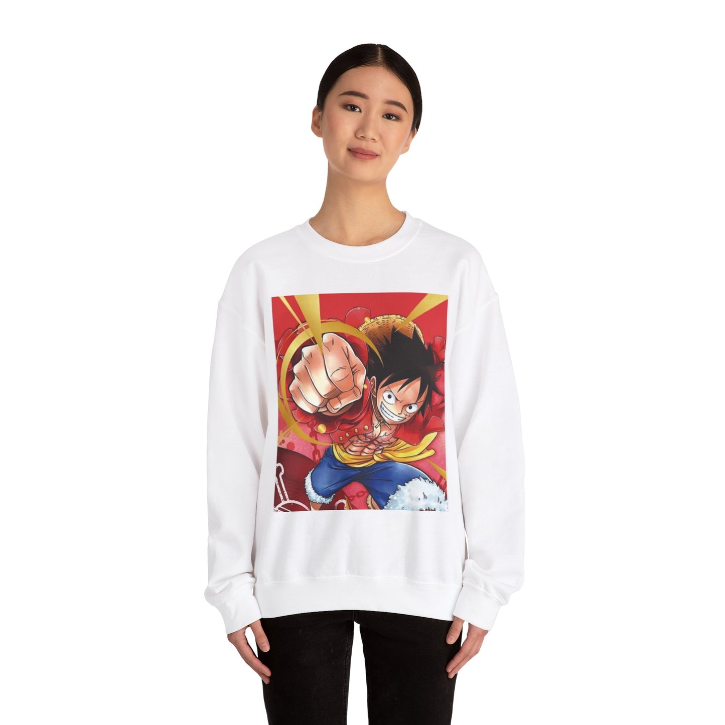 Unisex Heavy Blend™ Crewneck Sweatshirt. Luffy