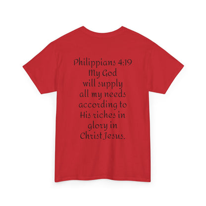 Unisex Heavy Cotton Tee. Jehovah- Jireh my God will provide.