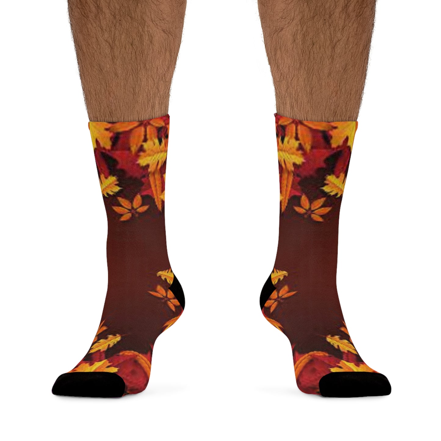 sock Fall leaves brown Recycled Poly Socks