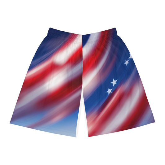 Basketball Shorts (AOP)/American flag