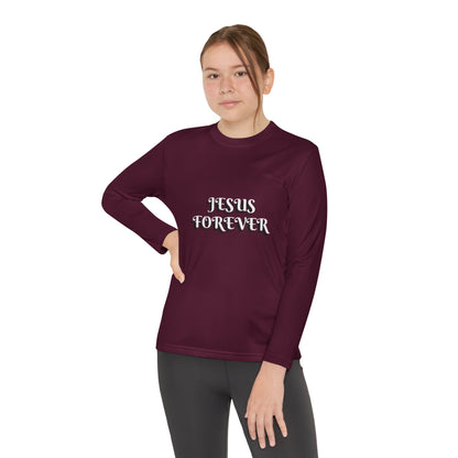 Youth Long Sleeve Tee - Jesus Forever Christian Shirt