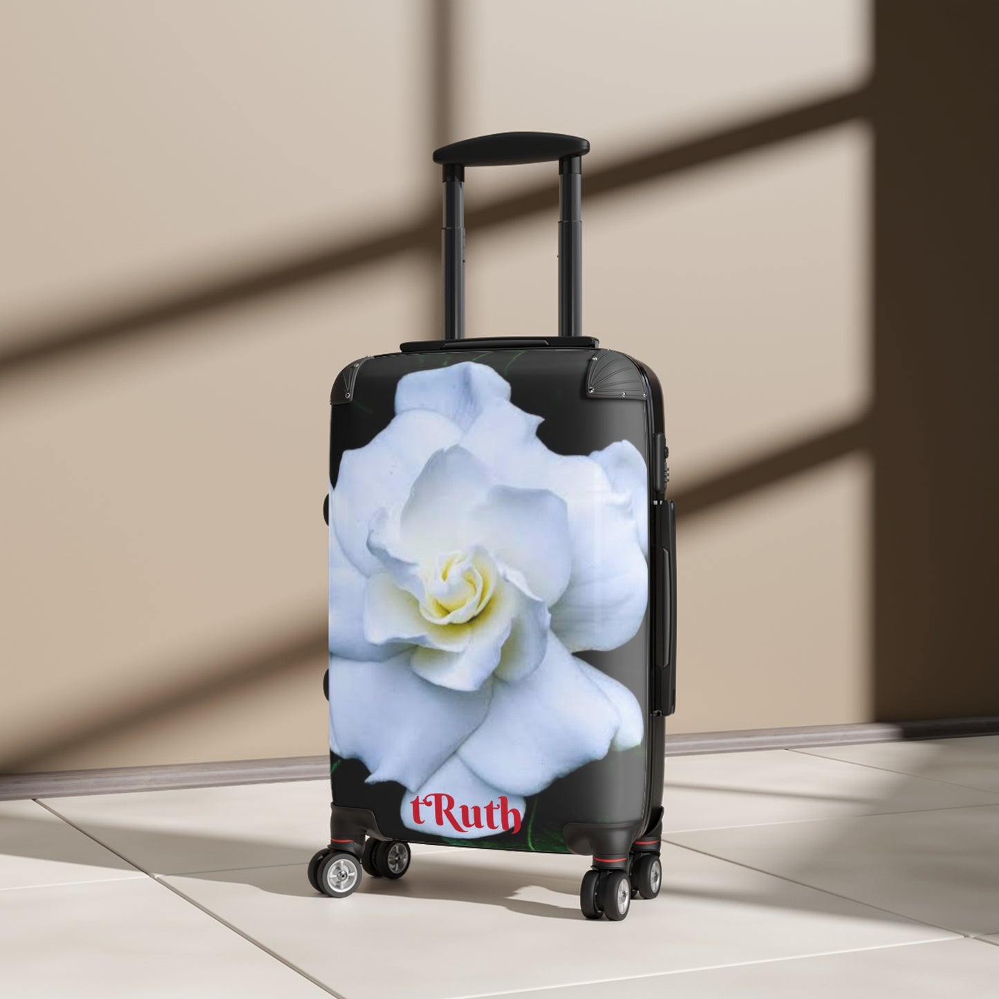 Suitcase World traveler Gardenia Flowers tRuth.