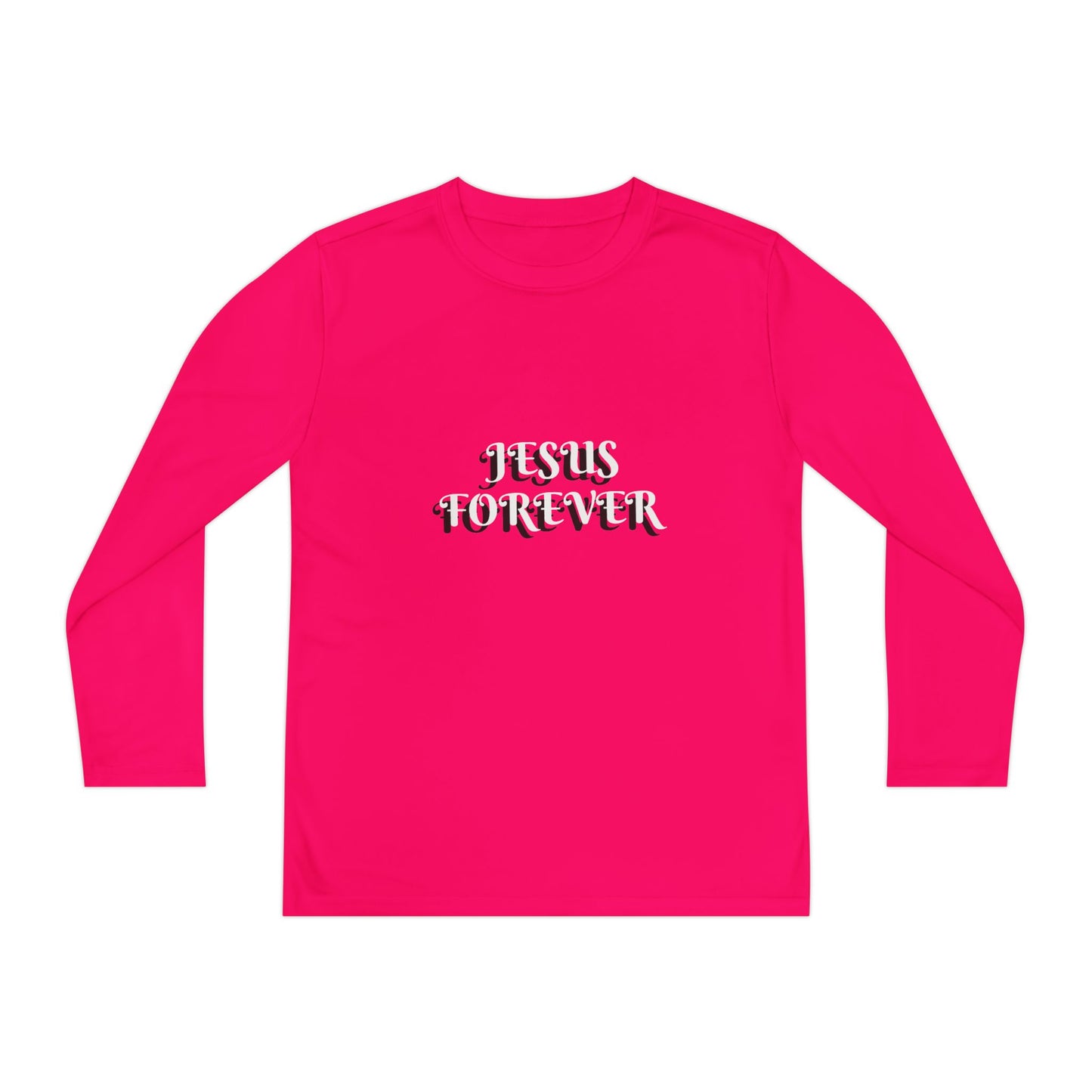 Youth Long Sleeve Tee - Jesus Forever Christian Shirt