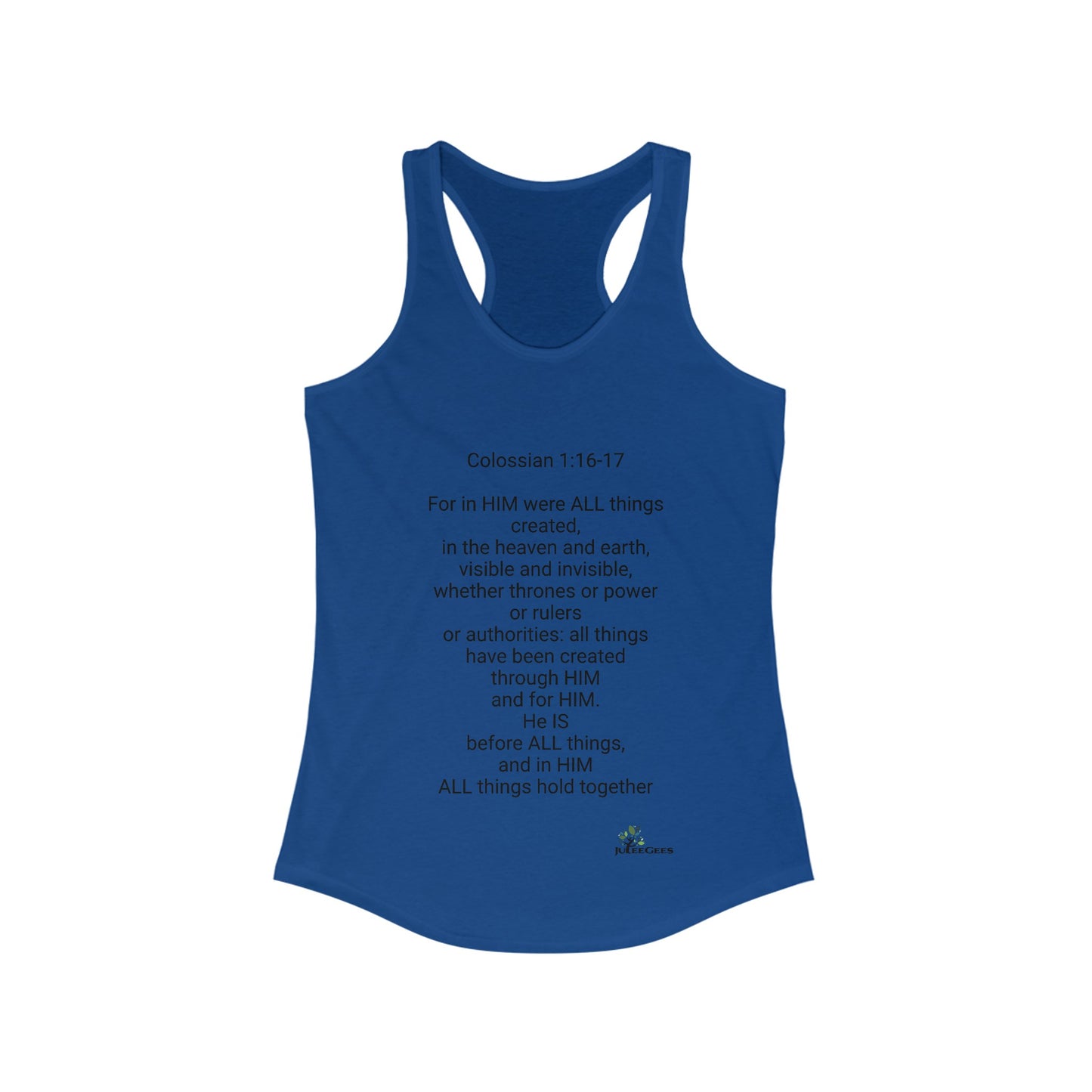 Women's Ideal Racerback Tank Colossian 1:16-17