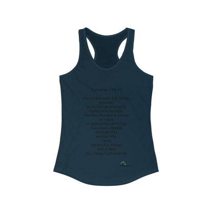 Women's Ideal Racerback Tank Colossian 1:16-17