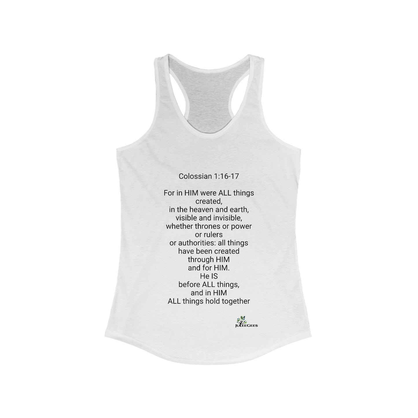 Women's Ideal Racerback Tank Colossian 1:16-17