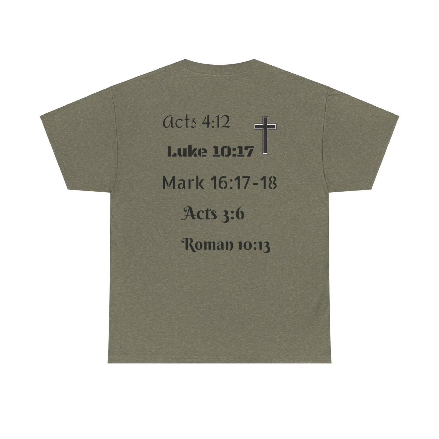 Unisex Heavy Cotton Tee. Jesus His name changes everything.  Scripture