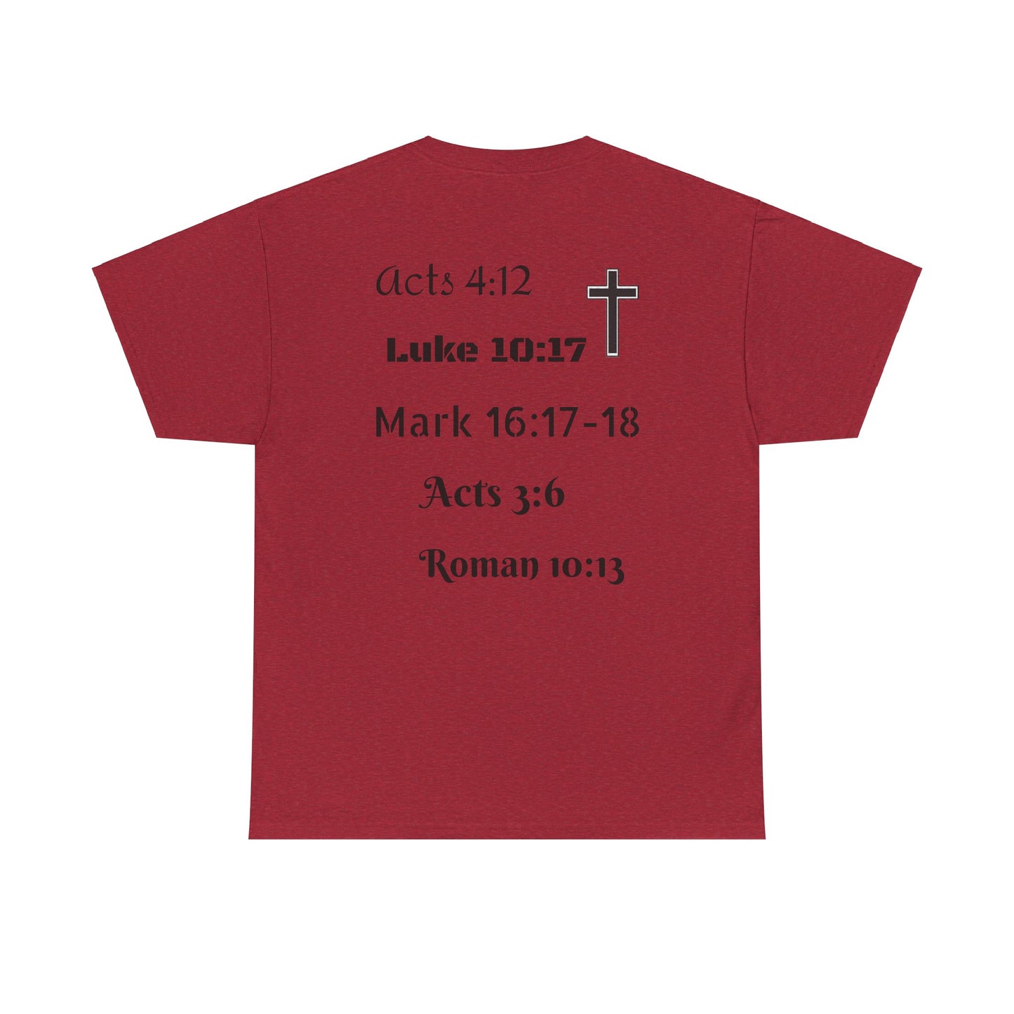 Unisex Heavy Cotton Tee. Jesus His name changes everything.  Scripture